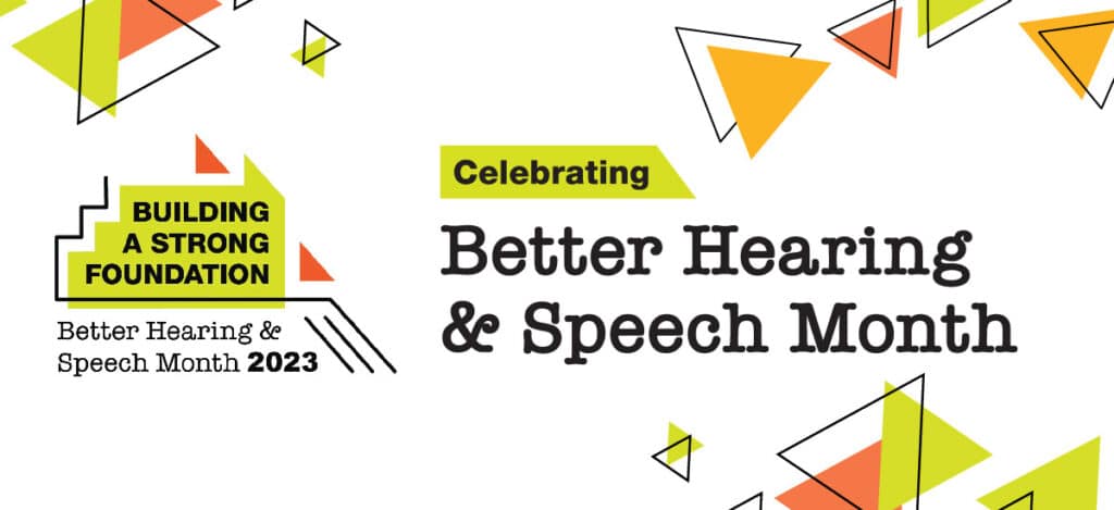 Better Hearing and speech month banner